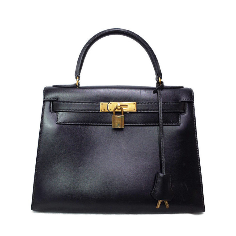 Hermes outside stitching handbag Kelly